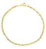 Picture of 9k yellow gold Rope link Bracelet | 19 cm