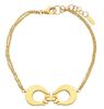 Immagine di Bracciale da donna maglia fantasia oro giallo 18k | 17+3 cm 