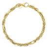 Imagen de Pulsera mujer malla Bizantina oro amarillo 18k | 18 cm