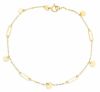 Immagine di Bracciale da donna con charms oro giallo 18k | 18 cm 