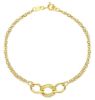 Immagine di Bracciale da donna maglia fantasia oro giallo 9k | 18 cm 
