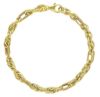 Immagine di Bracciale da donna maglia intrecciata oro giallo 9k | 18 cm 
