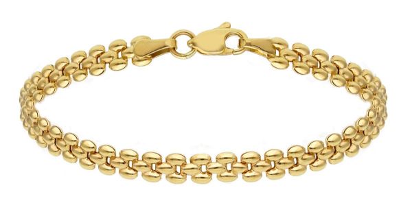 Picture of 9k yellow gold Cartier link women's Bracelet | 18 cm