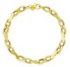 Immagine di Bracciale da donna maglia fantasia oro giallo 9k | 18 cm 