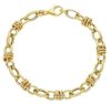 Imagen de Pulsera mujer malla fantasía oro amarillo 18k | 18,5 cm