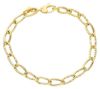 Picture of 18k yellow gold fancy link women's Bracelet | 19 cm