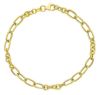 Picture of 18k yellow gold fancy link women's Bracelet | 19 cm
