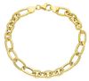Picture of 18k yellow gold fancy link women's Bracelet | 19 cm