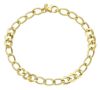 Picture of 18k yellow gold fancy link women's Bracelet | 19 cm
