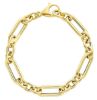 Picture of 18k yellow gold fancy link women's Bracelet | 19 cm