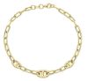 Picture of 18k yellow gold fancy link women's Bracelet | 19 cm