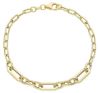 Immagine di Bracciale da donna maglia fantasia oro giallo 18k | 19 cm 