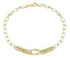 Immagine di Bracciale da donna maglia fantasia oro giallo 18k | 19 cm 