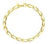 Immagine di Bracciale da donna maglia Paperclip ritorta oro giallo 18k | 19 cm 