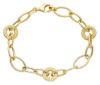 Immagine di Bracciale da donna oro giallo 18k Cerchi decorati | 19 cm 