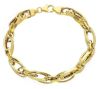 Picture of 9k yellow gold Byzantine link women's Bracelet | 19 cm