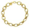 Immagine di Bracciale da donna maglia fantasia oro giallo 9k | 19 cm 