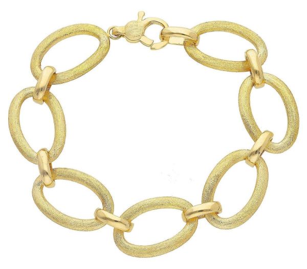 Picture of 18k yellow gold fancy link women's Bracelet