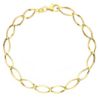 Immagine di Bracciale da donna maglia fantasia oro giallo 9k | 20 cm
