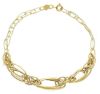 Immagine di Bracciale da donna maglia fantasia oro giallo 9k | 20 cm