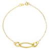 Immagine di Bracciale da donna maglia fantasia oro giallo 9k | 20 cm