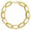 Immagine di Bracciale da donna maglia fantasia oro giallo 9k | 20 cm