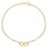 Immagine di Bracciale doppio Rolò simbolo Infinito oro giallo 9k | 17+2 cm 
