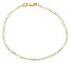 Immagine di Bracciale Figaro 3+1 uomo oro giallo 9k | 21 cm 