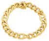 Picture of 18k yellow gold Cuban link Bracelet | 19 cm
