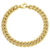 Imagen de Pulsera para hombre malla Cubana oro amarillo 18k | 20 cm