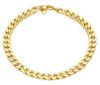 Picture of 18k yellow gold Cuban link men's Bracelet | 20 cm