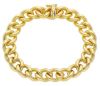 Imagen de Pulsera para hombre malla Barbada oro amarillo 18k | 20 cm