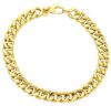 Immagine di Bracciale Cubana uomo oro giallo 9k | 21 cm 