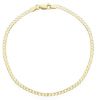 Picture of Solid 9k yellow gold Curb link men's Bracelet | 21 cm