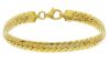 Picture of 18k yellow gold flat Cuban link Bracelet | 19 cm