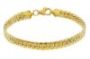 Immagine di Bracciale Cubana piatta oro giallo 18k | 19 cm 