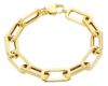Imagen de Pulsera malla Paperclip oro amarillo 18k | 19 cm