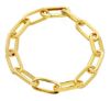 Imagen de Pulsera malla Paperclip oro amarillo 18k | 19 cm
