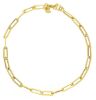 Immagine di Bracciale Paper Clip uomo donna oro giallo 9k | 19 cm 