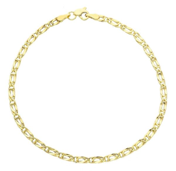 Imagen de Pulsera Oyo de Perdiz oro amarillo 9k | 19 cm