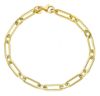 Imagen de Pulsera malla Rolo oro amarillo 18k | 19 cm