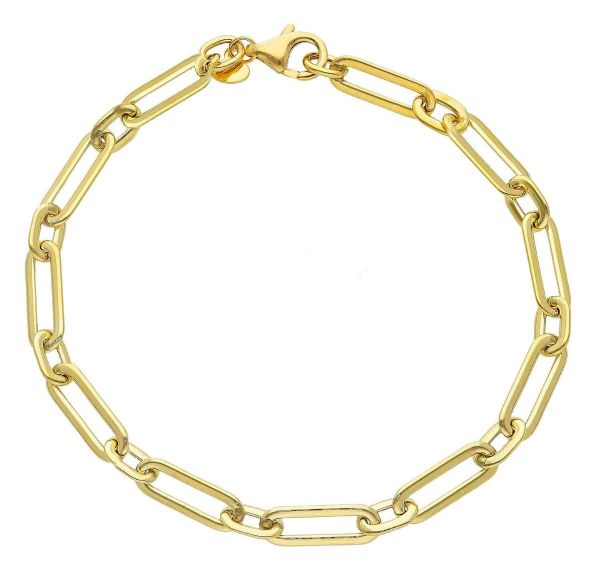 Imagen de Pulsera malla Rolo oro amarillo 18k | 19 cm
