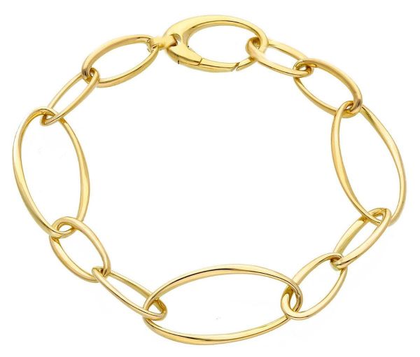 Imagen de Pulsera malla Rolo oro amarillo 18k | 19 cm