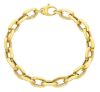 Imagen de Pulsera malla Rolo oro amarillo 18k | 19,5 cm