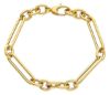Imagen de Pulsera malla Rolo oro amarillo 18k | 20 cm