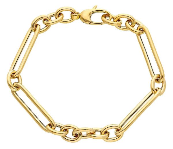 Imagen de Pulsera malla Rolo oro amarillo 18k | 20 cm