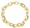 Imagen de Pulsera malla Rolo oro amarillo 18k | 21 cm