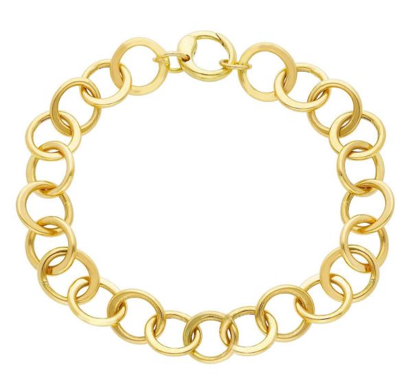 Imagen de Pulsera malla Rolò oro amarillo 18k | 19 cm