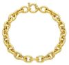 Immagine di Bracciale Rolò ovale uomo donna oro giallo 18k | 20 cm 