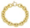 Immagine di Bracciale Rolò ovale uomo donna oro giallo 18k | 20 cm 